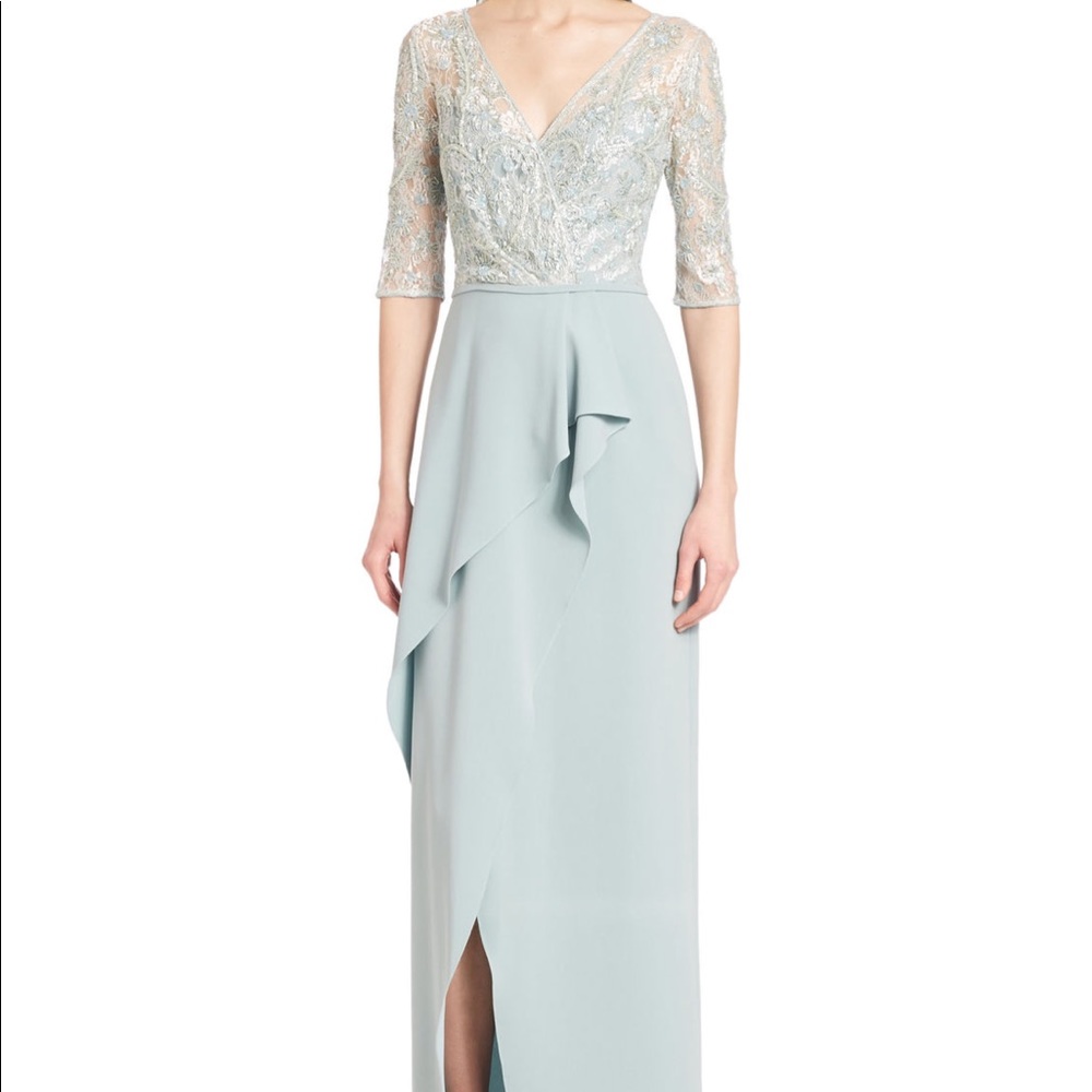 Mint green gown